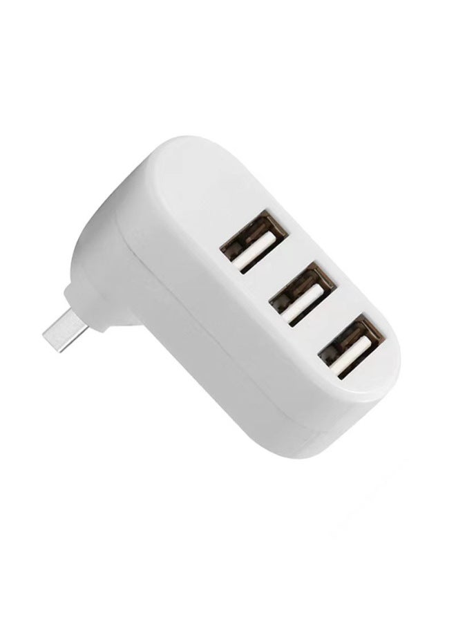 كمبيوتر متعدد الواجهات دوار USB 2.0 محور - 3 منافذ USB مقسم محور موسع من منفذ واحد إلى ثلاثة منافذ - Image 3