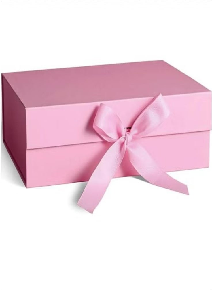 GMORO 26*19*8cm Pink Gift Box with Ribbon for Mother's Day,Valentine's Day,Birthdays,Party - Image 1
