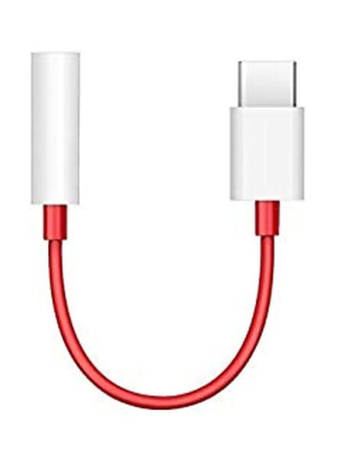 OnePlus Type-C To 3.5mm Adapter Red/White - Image 2