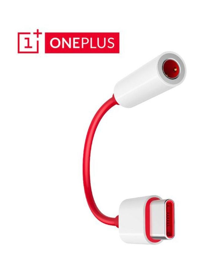 OnePlus Type-C To 3.5mm Adapter Red/White - Image 5
