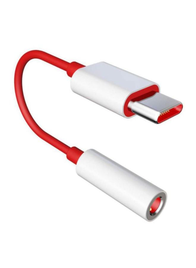 OnePlus Type-C To 3.5mm Adapter Red/White - Image 4