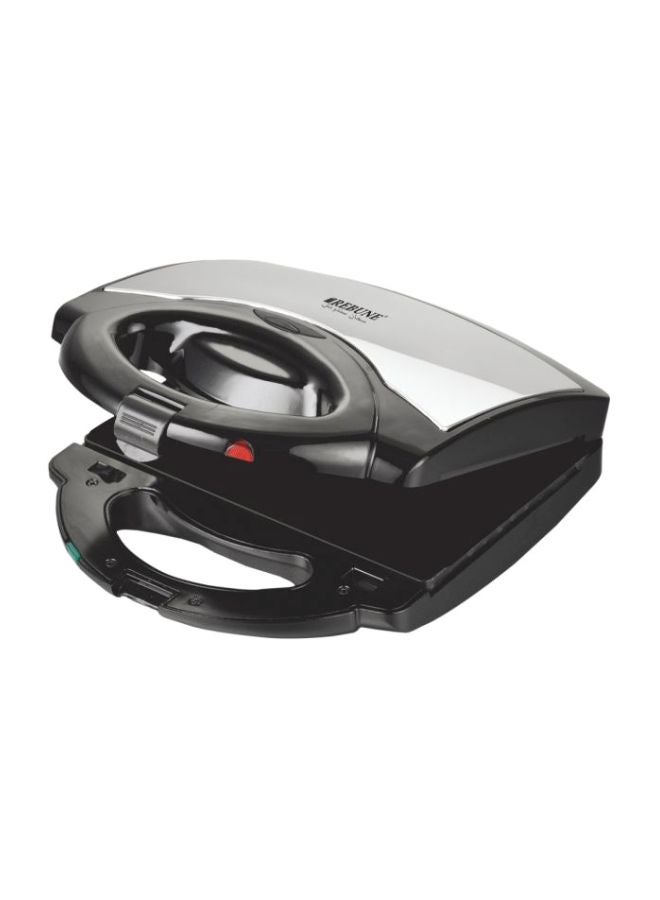 REBUNE 3-Piece Electric Sandwich Maker 750W 750 W RE-5-018 Silver/Black - Image 1