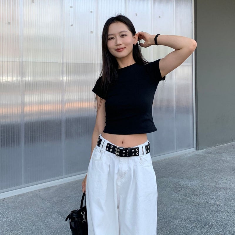 Women's PU Leather Belt with Star Rivet Punk Style - Image 3