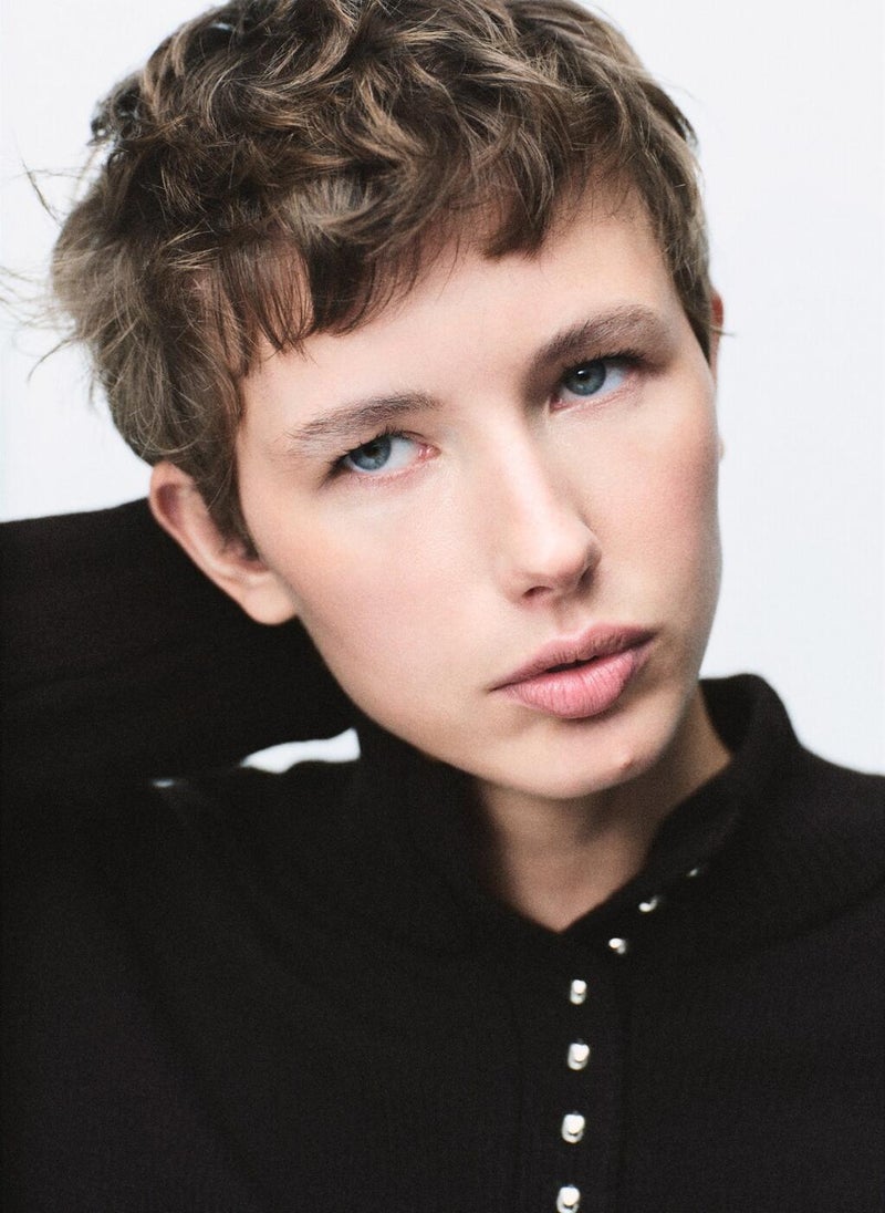 مانجو كنزة بياقة بيركنز مع أزرار - Image 3