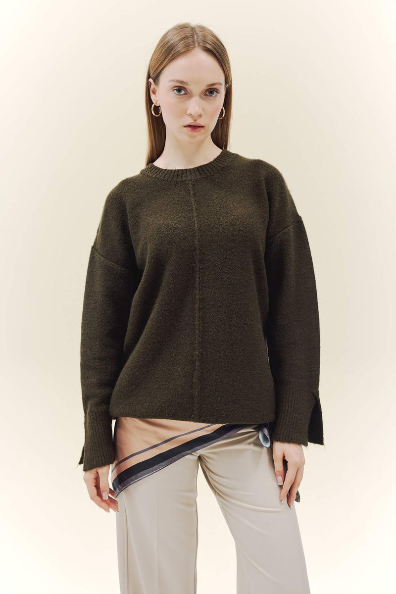 DeFacto Loose Fit Knitwear Crew Neck Tunic - Image 1