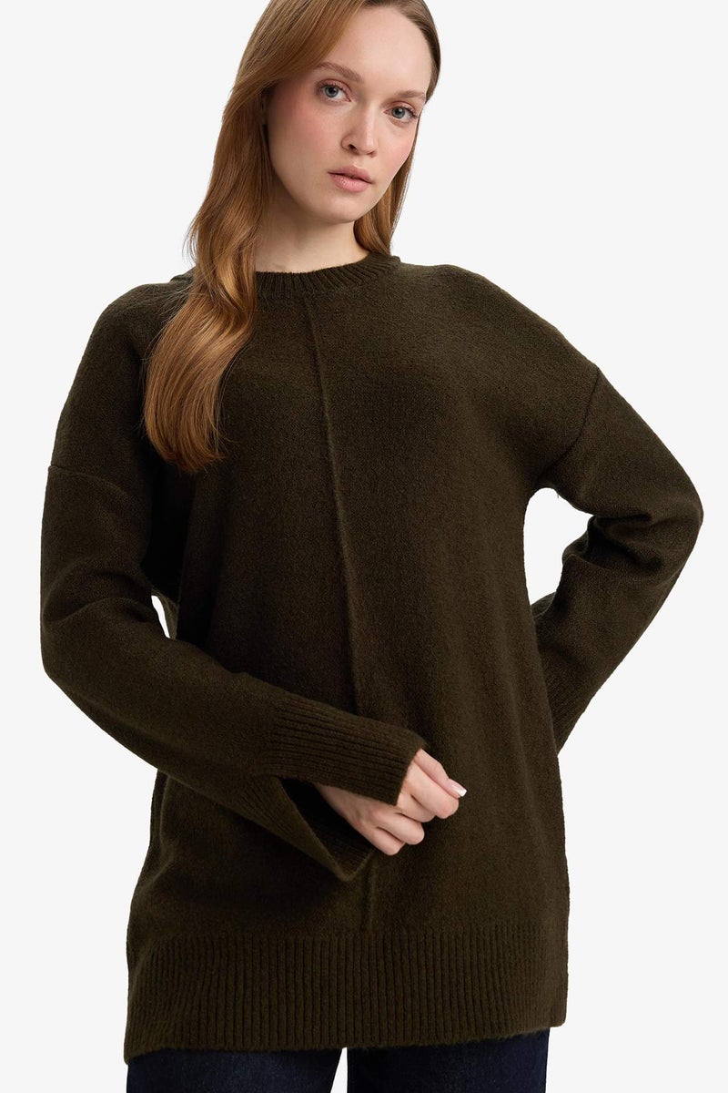 DeFacto Loose Fit Knitwear Crew Neck Tunic - Image 3