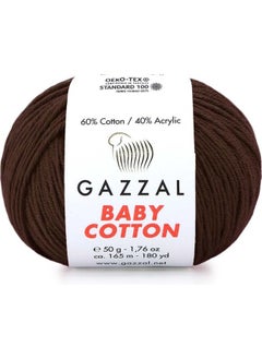 Gazzal Baby Cotton 3436 Dark Brown 