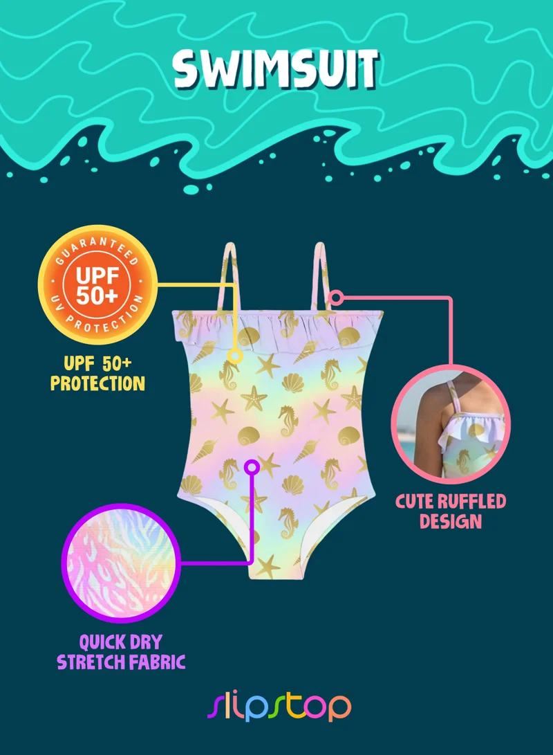 Slipstop Golden Golden Junior Swimsuit for Women | Best Price UAE