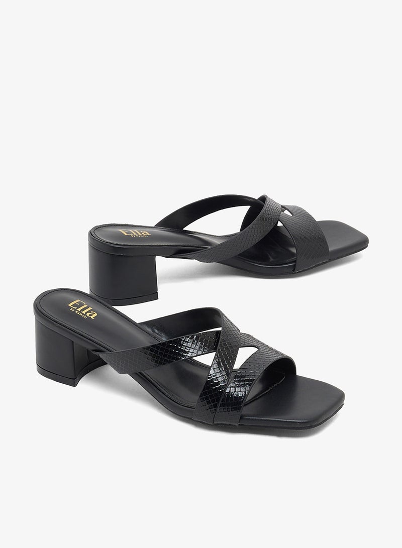 ايلا صنادل بكعب عريض - Image 4