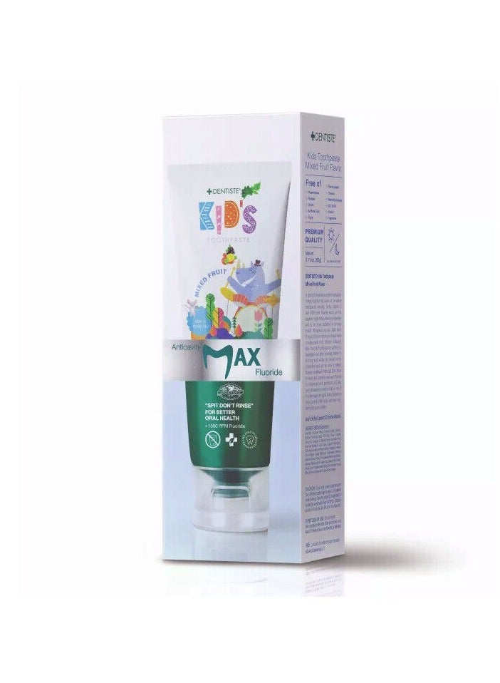 DENTISTE Mixed Fruit Anticavity Max Fluoride Kids Toothpaste 60gram