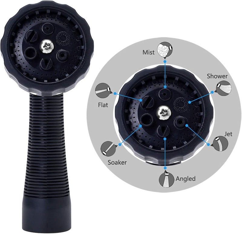 GREEN MOUNT Water Hose Nozzle Spray Nozzle, Metal Garden Hose Nozzle with Adjustable Spray Patterns, Perfect for Watering Plants, Washing Cars and Showering Dogs & Pets - Image 5