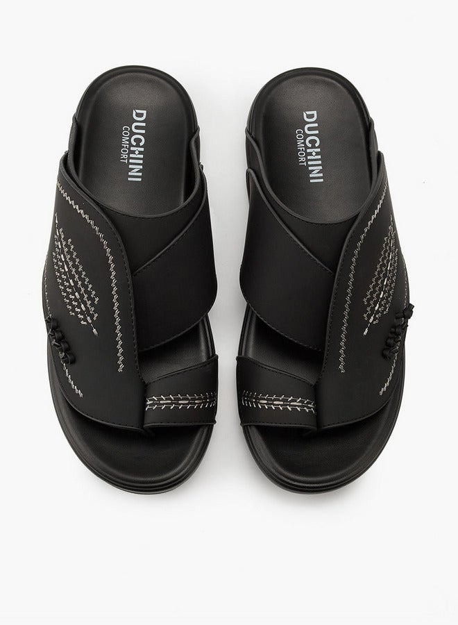 دوتشيني صنادل رجالية مطرزة عربية سهلة الارتداء - Image 2