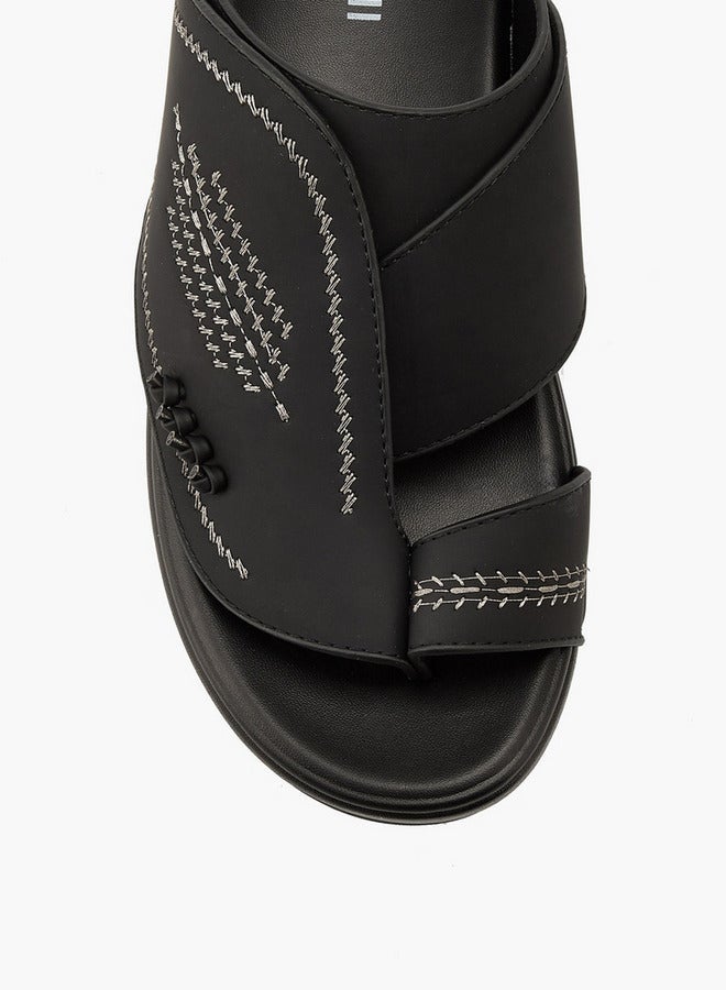 دوتشيني صنادل رجالية مطرزة عربية سهلة الارتداء - Image 4