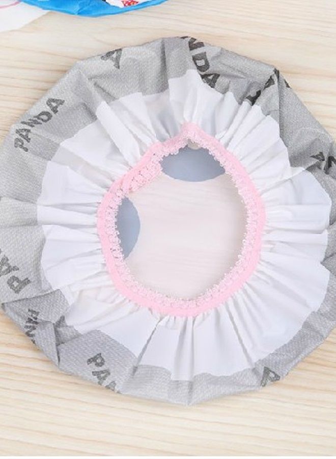 IXIAOPET Cute Cartoon Waterproof Elastic Shower Cap Bath Cap for Women and Girls and Kids,Pack of 3 Pcs(Panda Elephant Lion) - Image 3