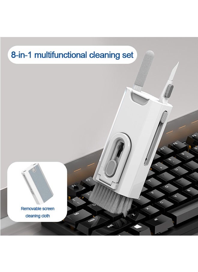Sharpdo - 8-In-1 Multifunctional Cleaning Kit for Earbuds/Phone/Keyboard/Laptop/PC Monitor/Camera/Watch - Image 1