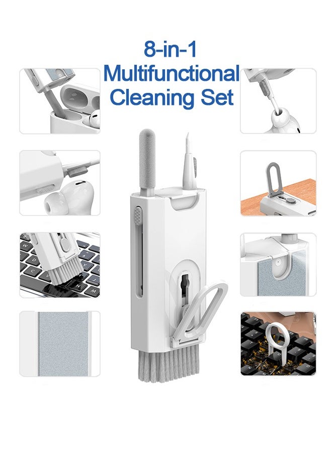 Sharpdo - 8-In-1 Multifunctional Cleaning Kit for Earbuds/Phone/Keyboard/Laptop/PC Monitor/Camera/Watch - Image 1