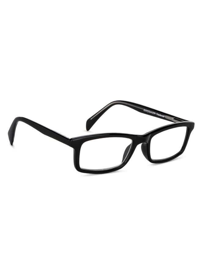Lenskart Readers نظارات قراءة مستطيلة سوداء بإطار كامل | للرجال والنساء | لقوة 1.5 | LR E11058 - Image 2