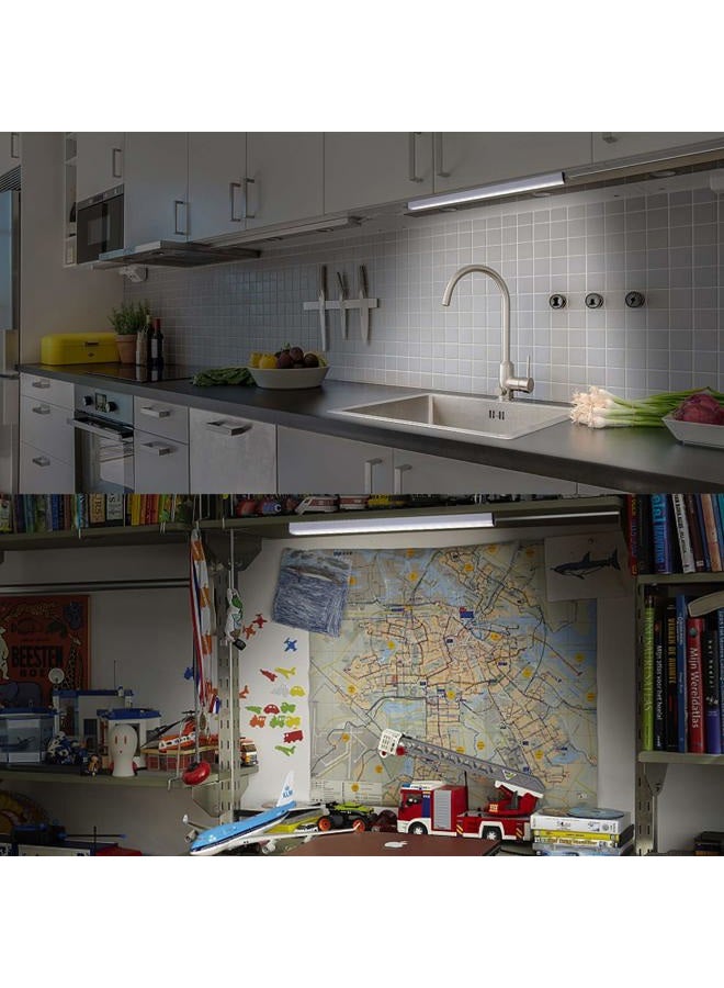 DWEPTU Kitchen Lights Closet Lights LED Stick on Lights Under Counter Light Fixtures with USB Powered LED Light Bar for Room Under Counter Lighting Work Tables Student Dormitory… - Image 4