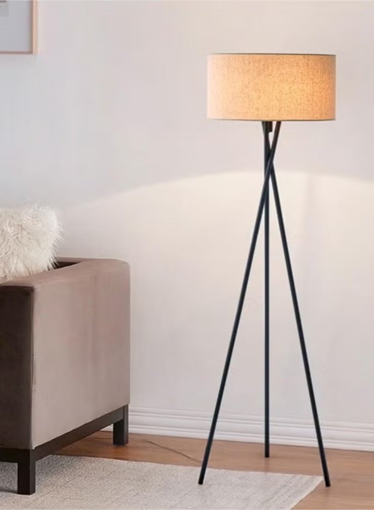 بريمو بلس مصباح أرضي ثلاثي القوائم بإضاءة LED و3 درجات حرارة للألوان مع غطاء كتان وزاوية قابلة للتعديل، لغرفة المعيشة والنوم و المكتب مع جهاز تحكم عن بعد - Image 3