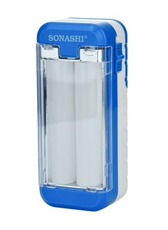 SONASHI Rechargeable Emergency Light with DC Socket  Bright LED Light with Builtin Battery and Charge Indicator Function  Working Time 4 Hours with Portable Handle  Outdoor Friendly SEL-726 Blue  - Image 1