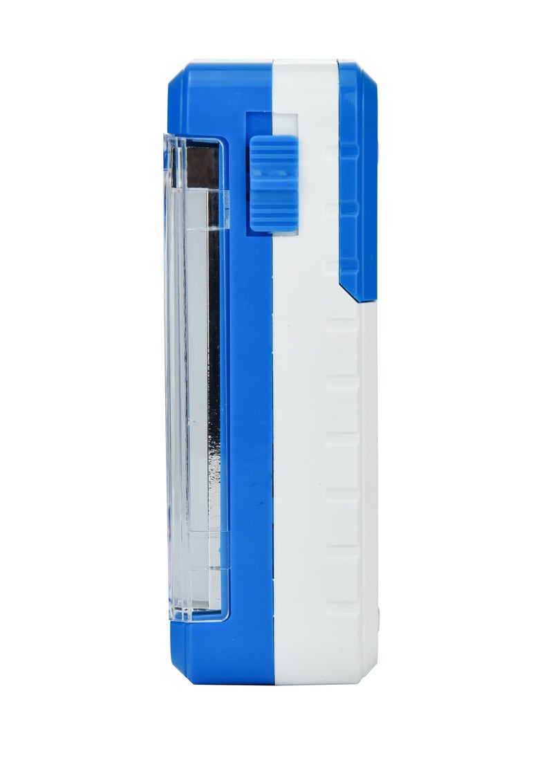 SONASHI - Rechargeable Emergency Light with DC Socket  Bright LED Light with Builtin Battery and Charge Indicator Function  Working Time 4 Hours with Portable Handle  Outdoor Friendly SEL-726 Blue - Image 1
