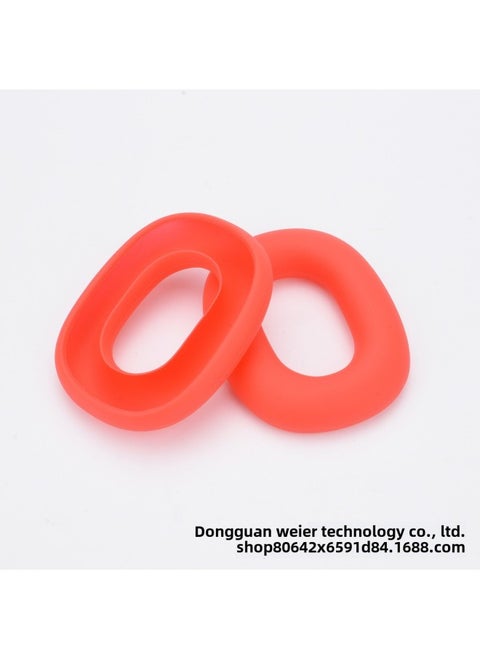 Suitable For Apple AirPods Max Headset Protective Cover Beam Cover Ear Cap Cover Silicone Transparent TPU Case-Color:Inner Shell Red (bag)-Applicable Models:Suitable For Apple Air Pods Max