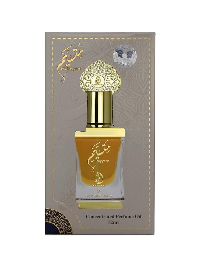 عطوري My Perfumes MUTAYYEM from ARABIYAT Non Alcoholic Concentrated Perfume Oil or Attar for Men and Women 12ml - Image 2