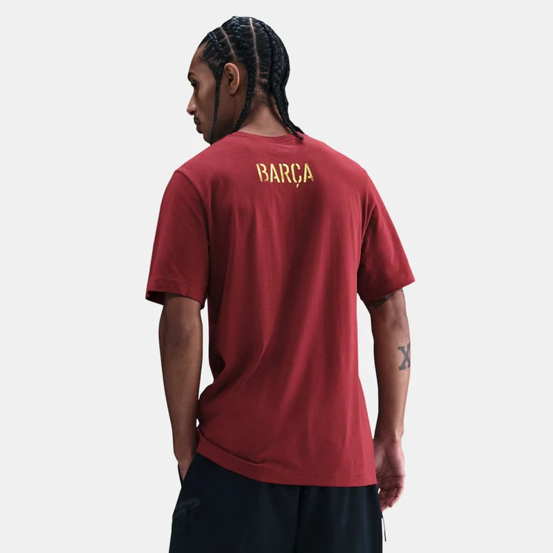Nike Red Men's FC Barcelona T-Shirt for Men | Best Price UAE