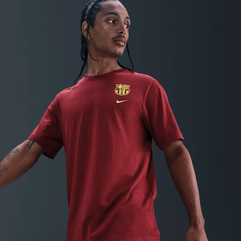 Nike Red Men's FC Barcelona T-Shirt for Men | Best Price UAE