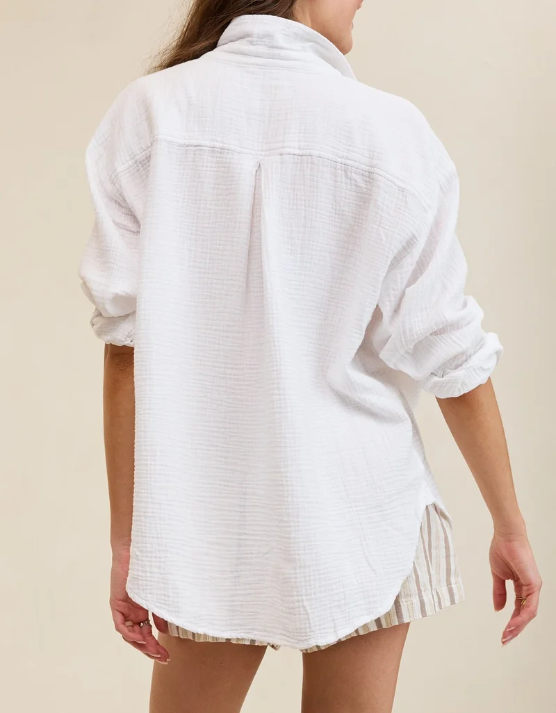 Aerie  Aerie Day-Off Cover Up Shirt for Women | Best Price UAE