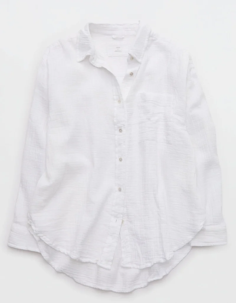 Aerie  Aerie Day-Off Cover Up Shirt for Women | Best Price UAE