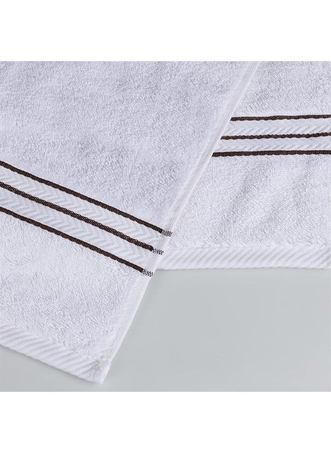 Superior Turkish Cotton Ultra-Plush 6-Piece Hand Towel Set, Small Towels for Home, Apartment, Airbnb, Kitchen, Bathroom Essentials, Absorbent Quick Drying, Bath Accessories, Soft Basics, Chocolate  - Image 3