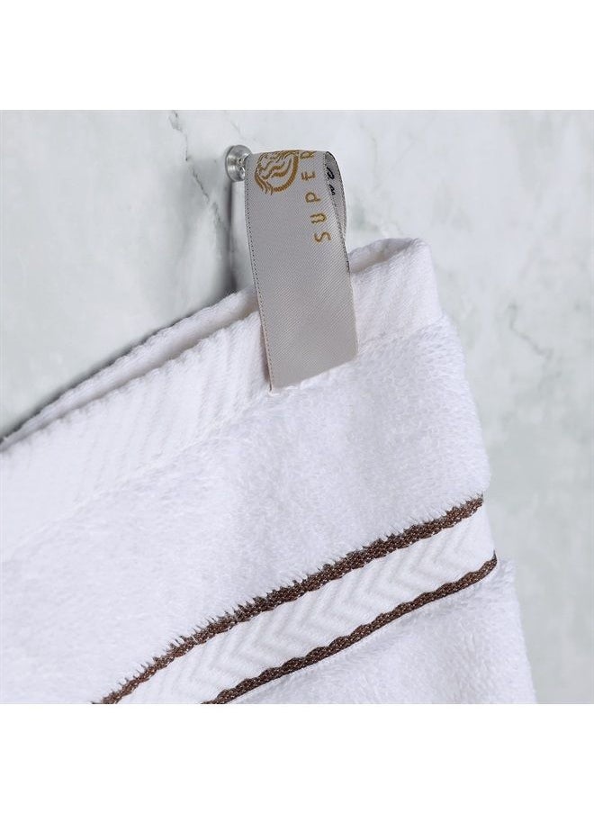 Superior Turkish Cotton Ultra-Plush 6-Piece Hand Towel Set, Small Towels for Home, Apartment, Airbnb, Kitchen, Bathroom Essentials, Absorbent Quick Drying, Bath Accessories, Soft Basics, Chocolate  - Image 4