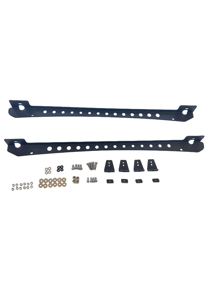 Machter Black Roof Rack Rail Brackets Fit For Roof Channel Fit For Mitsubishi Triton MQ MR 2015-2023 - Image 2