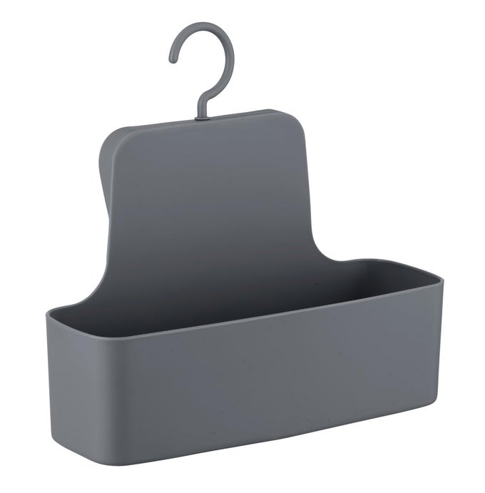 BARCELONA SHOWER CADDY WALL BASKET COMPLETELY SHATTERPROOF 26 X 24 X 9 CM GREY 26 X 24 X 9 CM