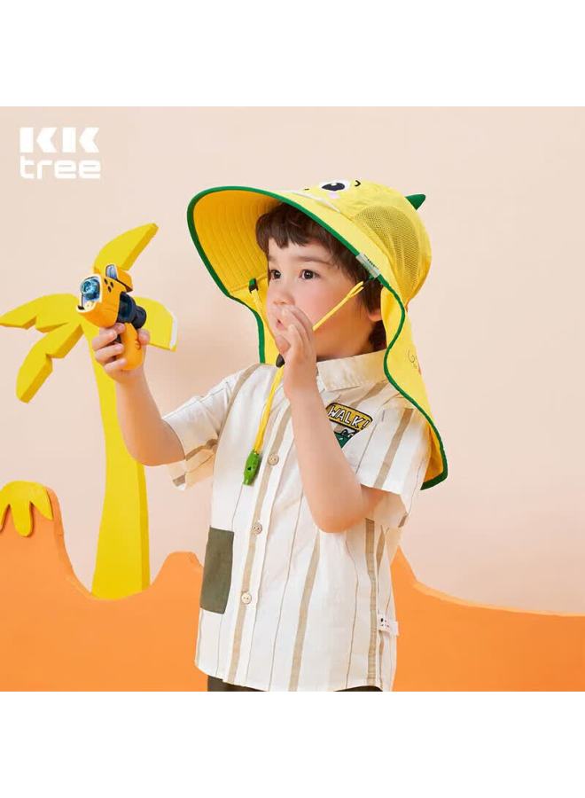 Kocotree Children's Sun Protection Hat With Wide Brim, Uv-resistant Summer Baby Sun Hat, Fisherman Style Sunhat For Boys And Girls