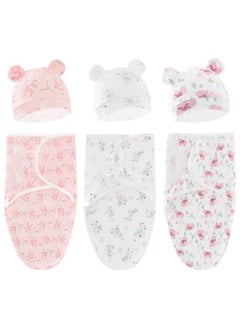 GGEROU 3Pcs Baby Swaddle Wrap Sleep Sacks, Adjustable Swaddling Sleep Sack, Super Soft Nursery Swaddling Blankets,Baby Sleep Sack, Baby Swaddle Blanket Wrap  - Image 1