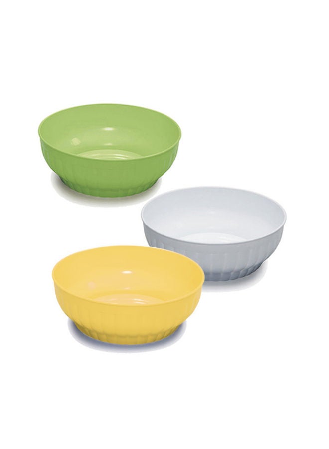 Stefanplast Stefan Plast Ribbed Salad-Bowl Cm. 22 White - Image 2