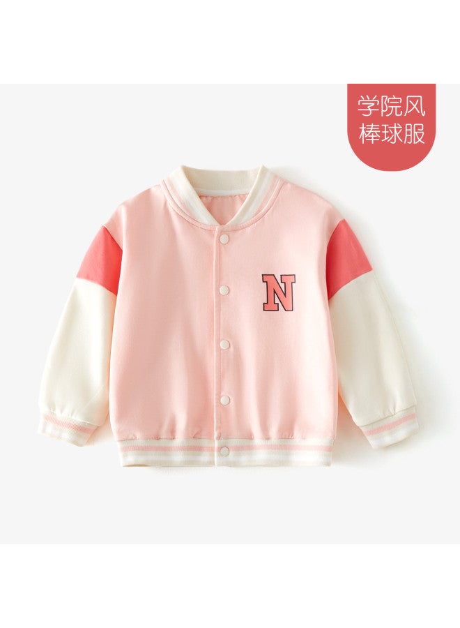 Doxiluka Girls' Autumn Outfits New Collection Kids' Jacket Little Girl Baseball Jacket Fashion Color-block Casual Children's Wear Spring/fall - Image 2