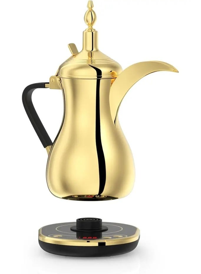 alsiaf ALSAIF Electric Arabic Coffee Maker, 900W, 1L Capacity, Gold, with Digital Display and Ergonomic Handle, E03306 - Image 1
