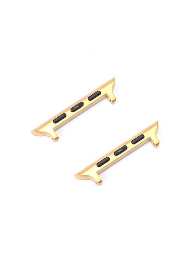Generic - Suitable For Apple Watch Classic Connector Without Screw Strap Buckle Without Slip Wire Raw Ear Pin Connector-Color:Silver 42 - Image 1