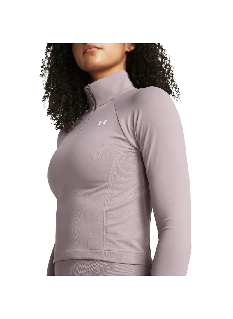 UNDER ARMOUR Vanish Seamless 1/4 Zip Crop Top