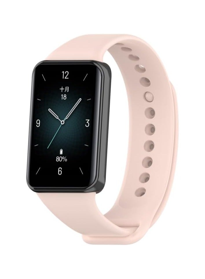 حزام متوافق مع Honor Band 9، حزام رياضي قابل للتعديل، حزام بديل متوافق مع Honor Band 9 (السند الوردي)