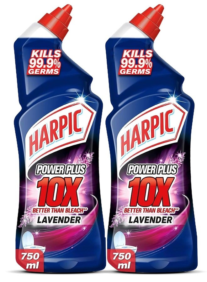 هاربيك سائل تنظيف المرحاض باور بلس برائحة اللافندر 750 مل عبوة من قطعتين - Image 1