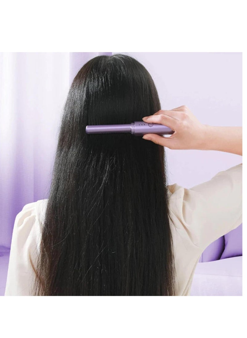 ELTRAZONE Rechargeable Mini Hair Straightener , Mini Flat Iron Hair Straightener Travel Size Rechargeable , 4000mAh Battery Straightener Brush , Portable 3 Level Hair Straightener , 4000mAh Battery Straightene - Image 4