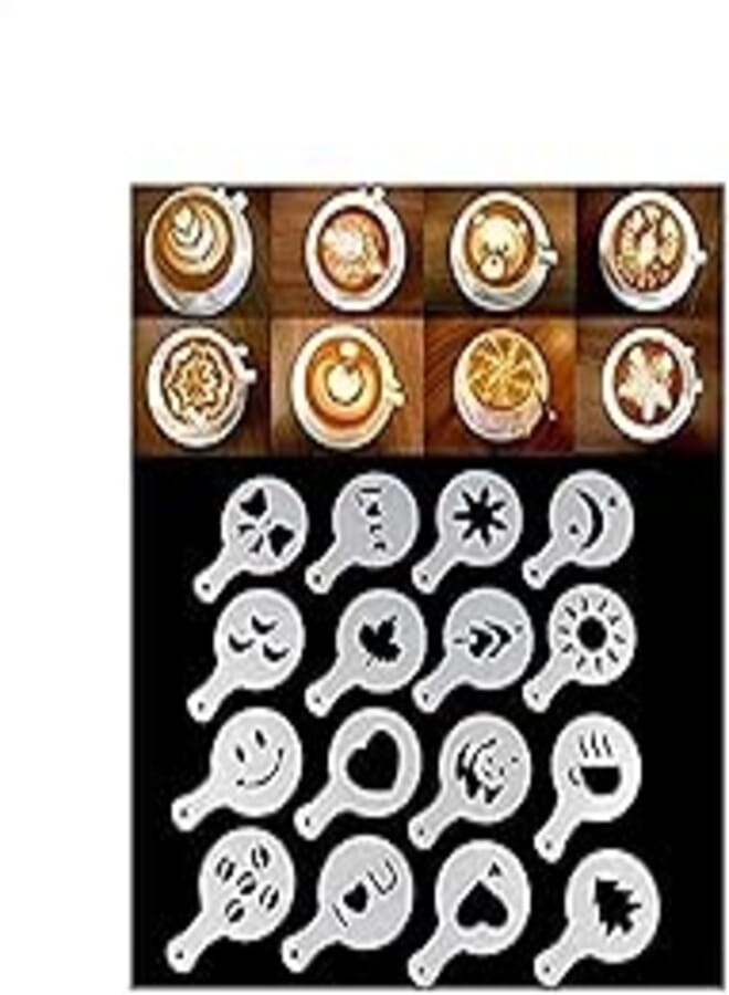 Cappuccino Coffee Barista Stencils Template