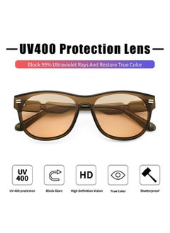 FEISEDY Fashion Oval One Piece Sunglasses For Women Men Trendy Vintage Square Shades Uv400 B0127  - Image 5