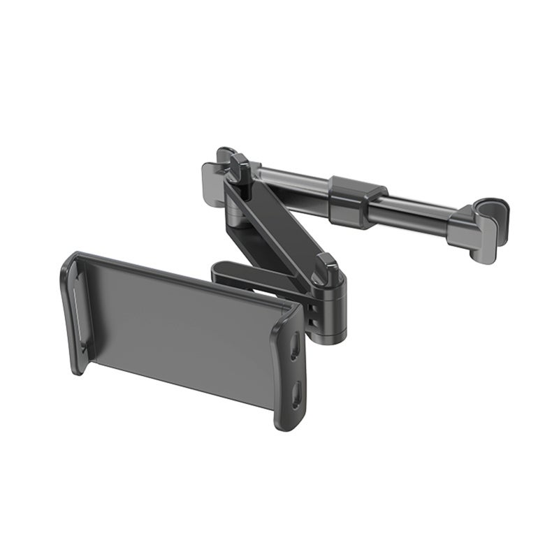 Car Tablet Holder: 360° Rotatable Adjustable 5-22cm Distance - Stable Non-Slip 5-11 Inch Device Compatibility Foldable Car Headrest Mount for Back Seat Travel Use - Image 1