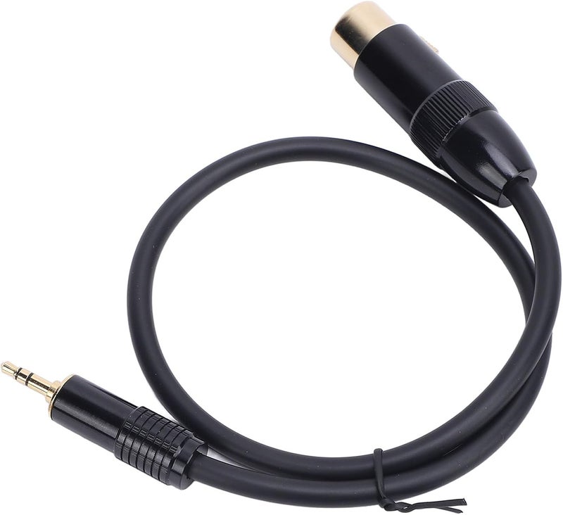 كابل XLR إلى 3.5 مم بطول 1.6 قدم، ذكر استريو 3.5 مم إلى أنثى XLR للهاتف واللابتوب ومكبر الصوت والميكسر - Image 2