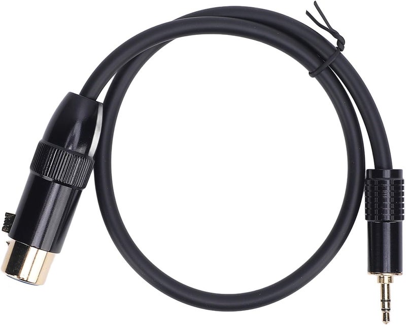 كابل XLR إلى 3.5 مم بطول 1.6 قدم، ذكر استريو 3.5 مم إلى أنثى XLR للهاتف واللابتوب ومكبر الصوت والميكسر - Image 1
